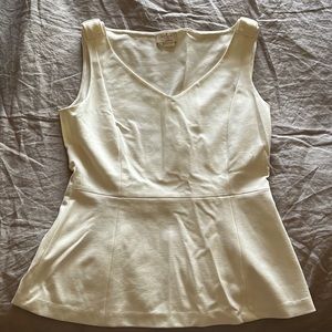 Kate spade Cream Peplum top